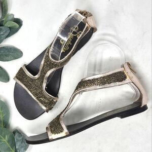 SEYCHELLES Women's Anthology Beaded T Strap Sandals Size 7